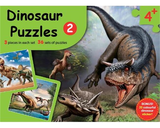 ปกหนังสือ Dinosour Puzzles 2 PLI
