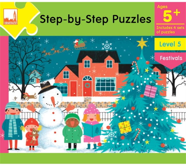 ปกหนังสือ Step By Step Puzzle -Age 5+Festivals