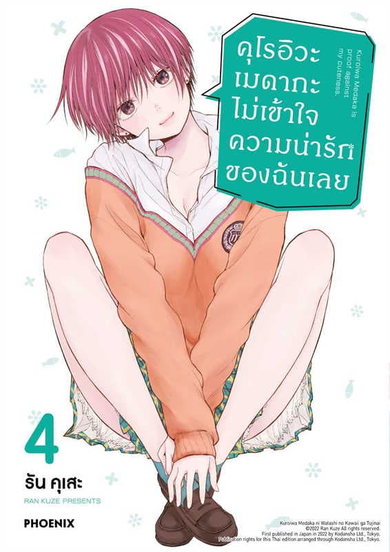 ปกหนังสือ คุโรอิวะ เมดากะ ไม่เข้าใจความน่ารักของฉันเลย เล่ม 4 (การ์ตูน)