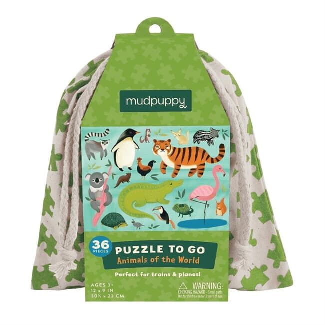 ปกหนังสือ MUDPUPPY ANIMALS OF THE WORLD PUZZLE TO GO