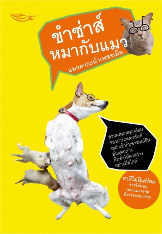 ปกหนังสือ ขำซ่าส์หมากับแมว
