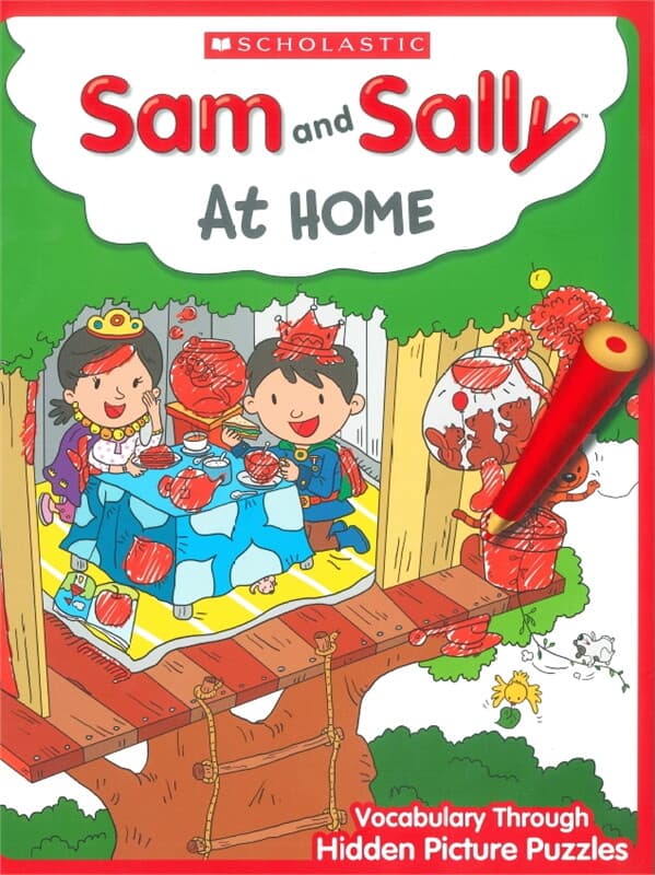 ปกหนังสือ SAM AND SALLY AT HOME