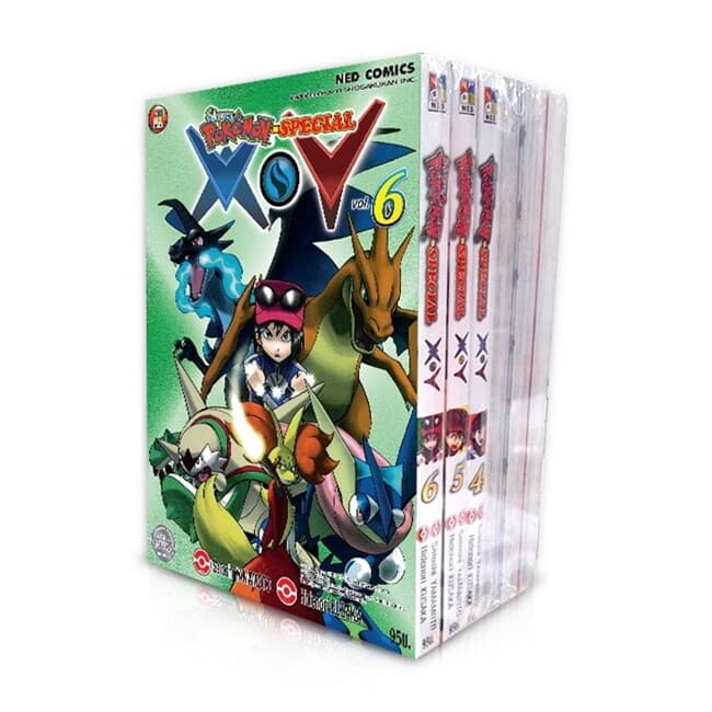 ปกหนังสือ ชุด โปเกมอน สเปเชียล X.Y เล่ม 1-6 (จบ)