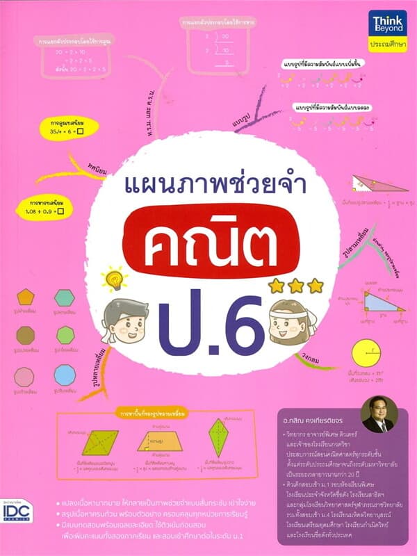 ปกหนังสือ แผนภาพช่วยจำ คณิต ป.6