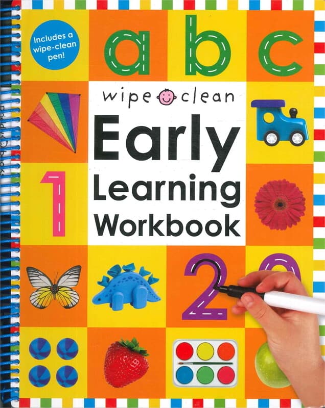 ปกหนังสือ abc wipe clean Early Learning Workbook