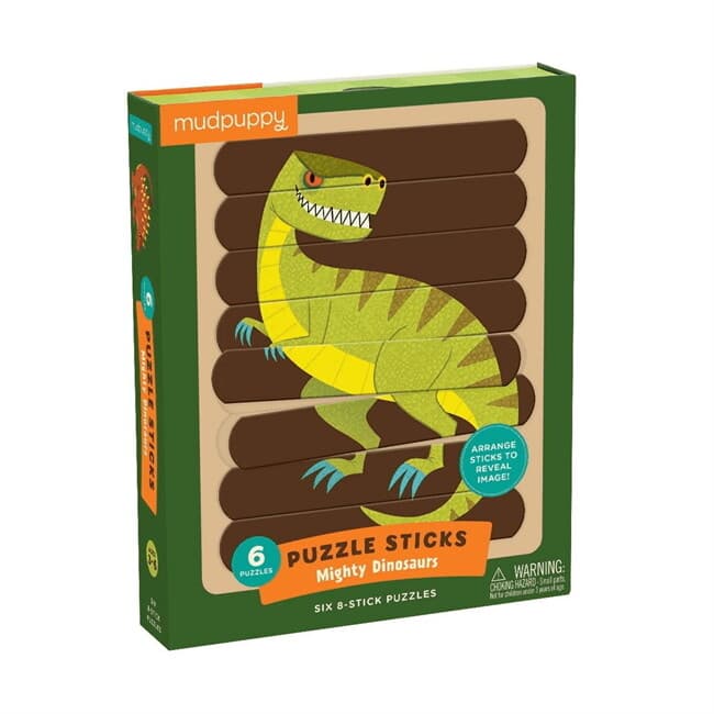 ปกหนังสือ MUDPUPPY MIGHTY DINOSAURS PUZZLE STICKS