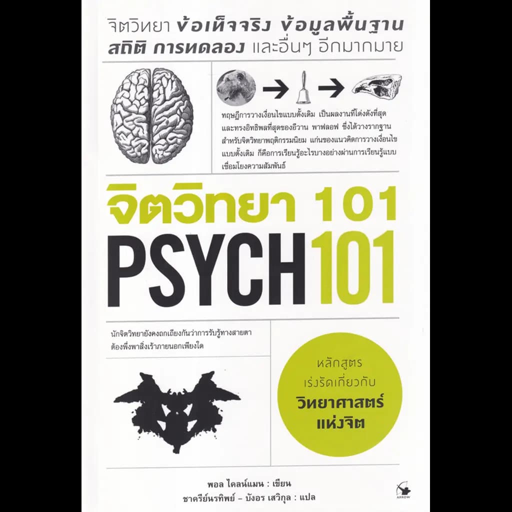 ปกหนังสือ จิตวิทยา 101