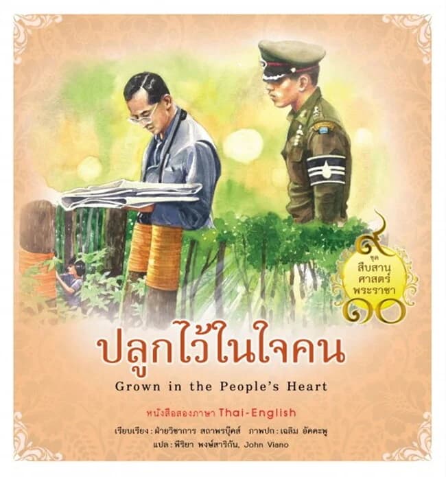 ปกหนังสือ ชุดสืบสานศาสตร์พระราชา เล่ม 8 ปลูกไว้ในใจคน