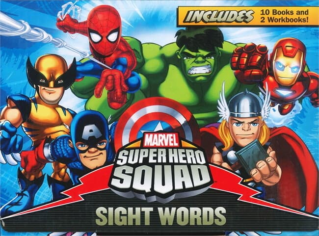 ปกหนังสือ Super Hero Squad Sight Words Boxed Set