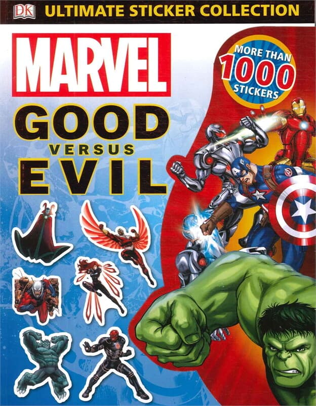 ปกหนังสือ Marvel Good vs Evil Ultimate Sticker collection