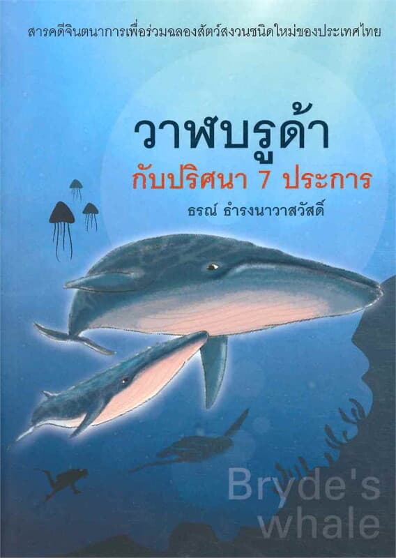 ปกหนังสือ Bryde's whale วาฬบรูด้ากับปริศนา 7 ประการ