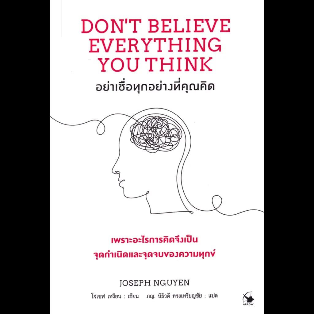 ปกหนังสือ อย่าเชื่อทุกอย่างที่คุณคิด