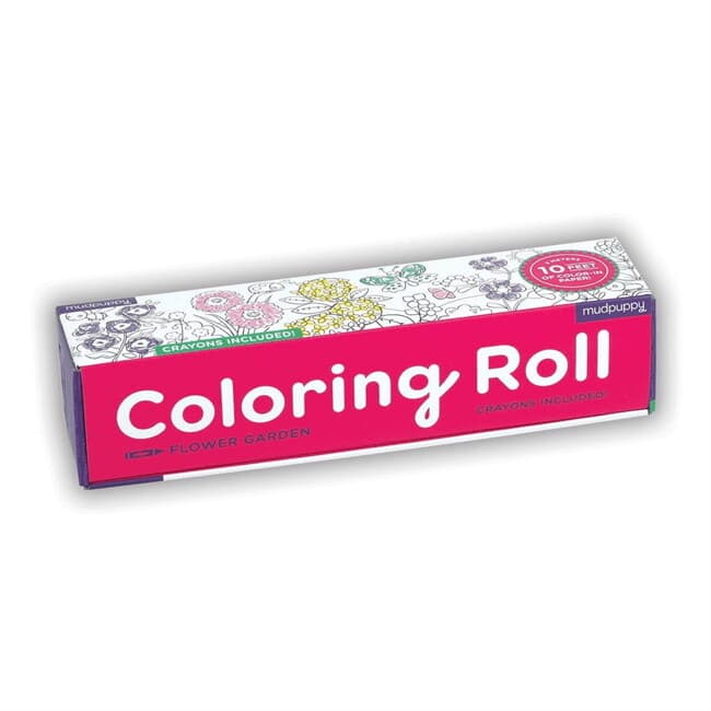 ปกหนังสือ MUDPUPPY FLOWER GARDEN COLORING ROLL