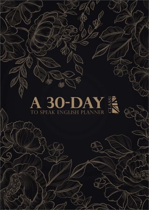 ปกหนังสือ A 30-DAY to Speak English Planner