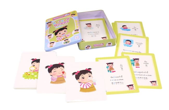 ปกหนังสือ บัตรภาพ JUMBO คำกริยา (ไทย-อังกฤษ-จีน)