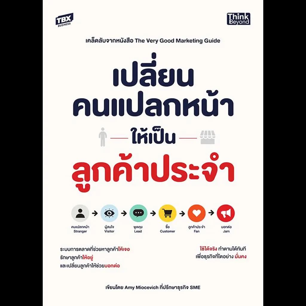 ปกหนังสือ เปลี่ยนคนแปลกหน้าให้เป็นลูกค้าประจำ เคล็ดลับจากหนังสือ The Very Good Marketing Guide