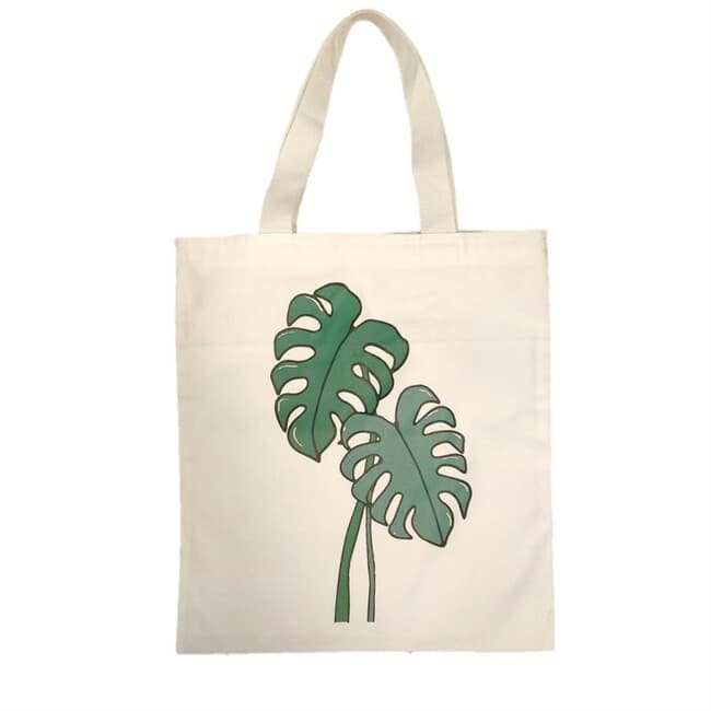 ปกหนังสือ กระเป๋าผ้า Monstera