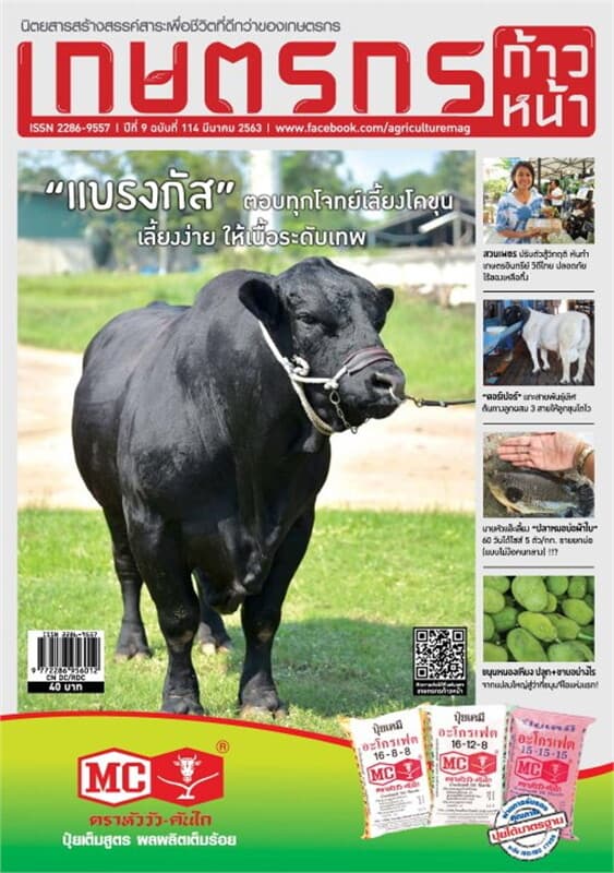 ปกหนังสือ เกษตรกรก้าวหน้า ฉบับที่ 114 มีนาคม 2563