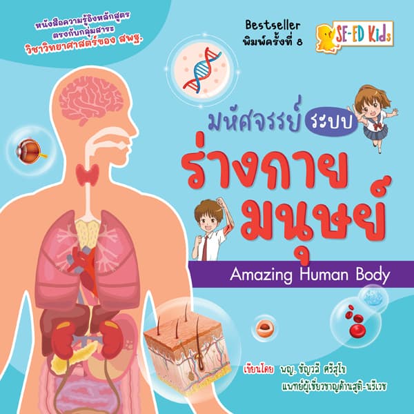ปกหนังสือ มหัศจรรย์ระบบร่างกายมนุษย์ AMAZING HUMAN BODY
