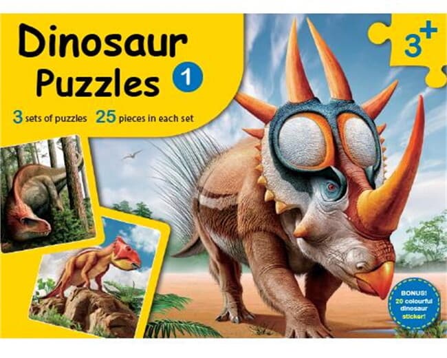 ปกหนังสือ Dinosour Puzzles 1 PLI