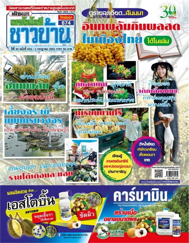 ปกหนังสือ เทคโนโลยีชาวบ้าน ฉ.674 ปักษ์แรก ก.ค 61