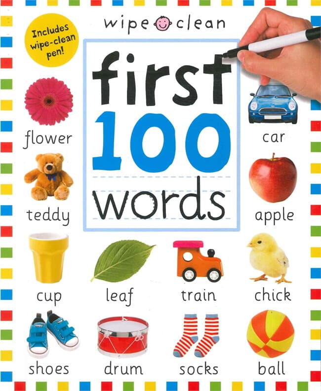 ปกหนังสือ Wipe clean first 100 words