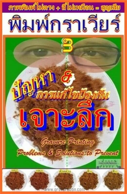 ปกหนังสือ เจาะลึกปัญหาพิมพ์กราเวียร์