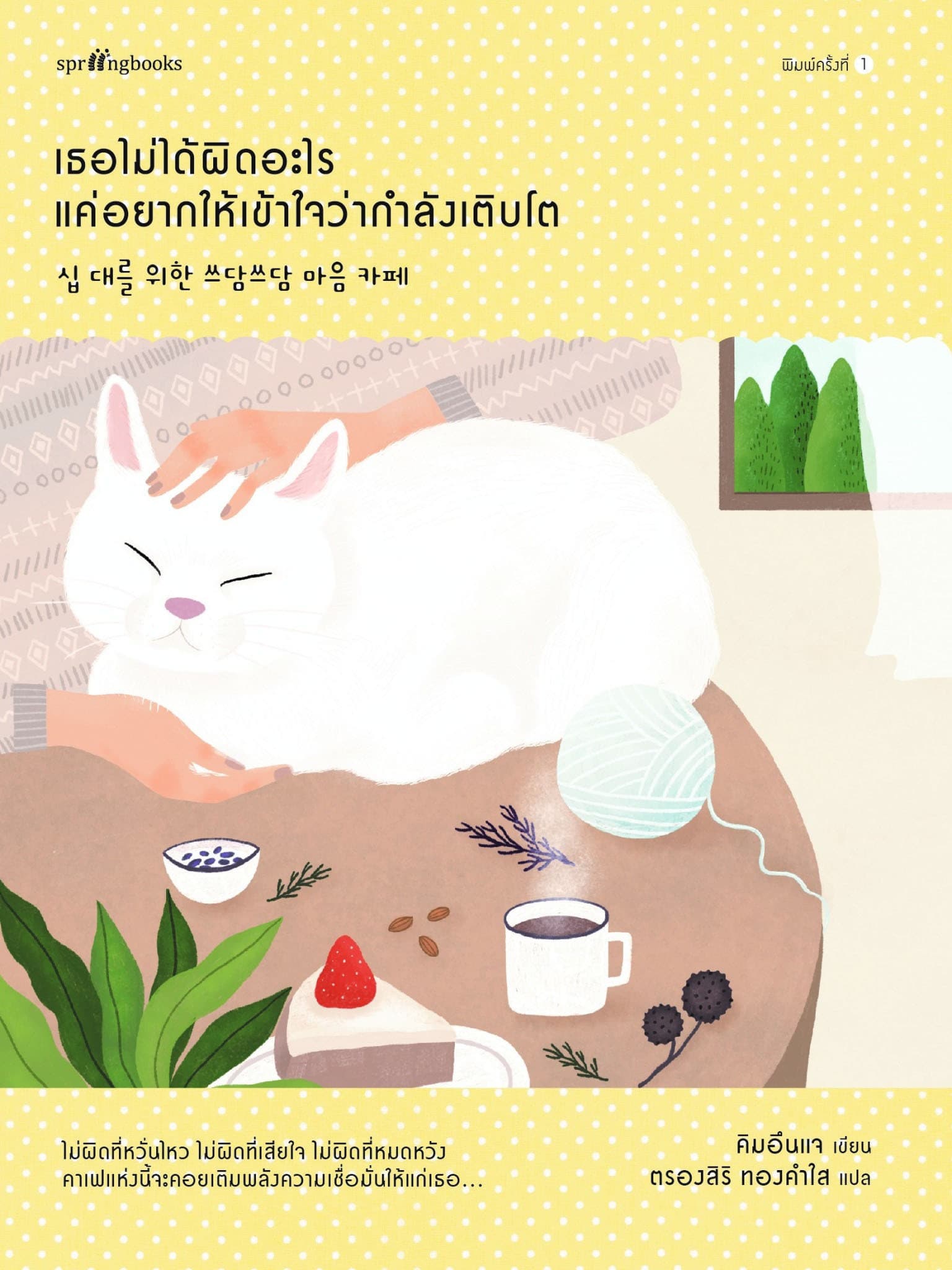 ปกหนังสือ เธอไม่ได้ผิดอะไร แค่อยากให้เข้าใจว่ากำลังเติบโต