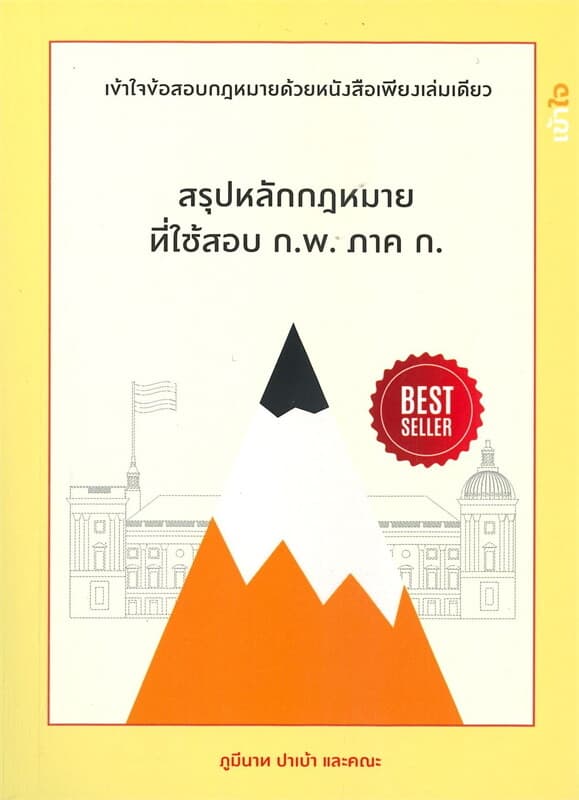 ปกหนังสือ สรุปหลักกฎหมายที่ใช้สอบ ก.พ. ภาค ก.
