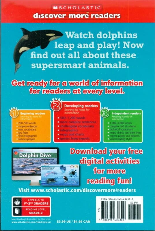ปกหนังสือ SCHOLASTIC LVL 2 DOLPHIN DIVE