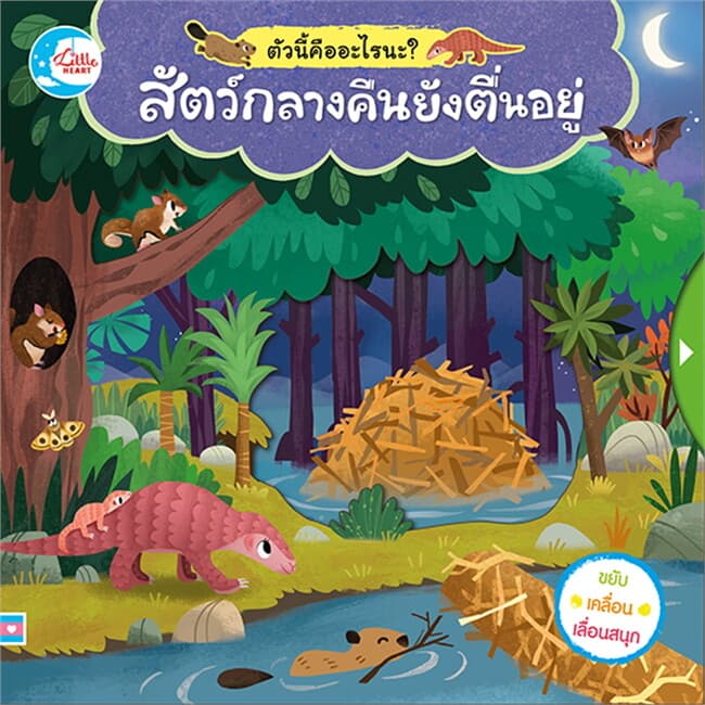 ปกหนังสือ สัตว์กลางคืนยังตื่นอยู่ ตัวนี้คือใครนะ?