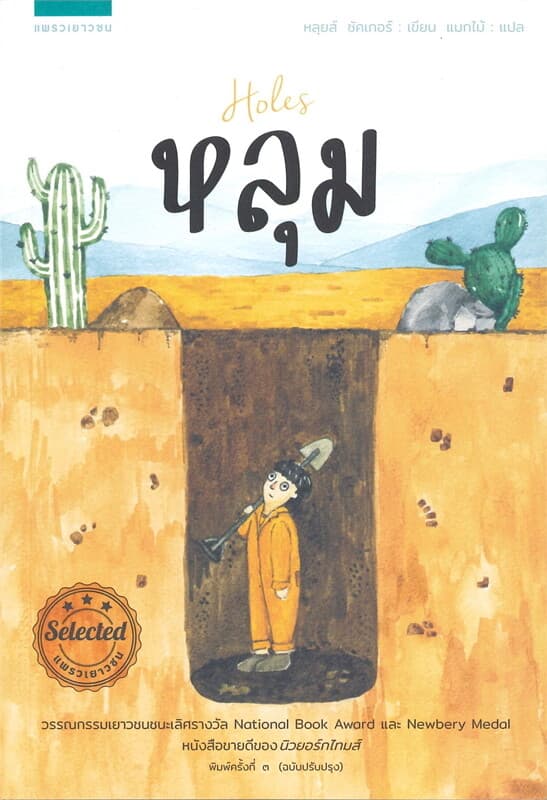 ปกหนังสือ หลุม Holes