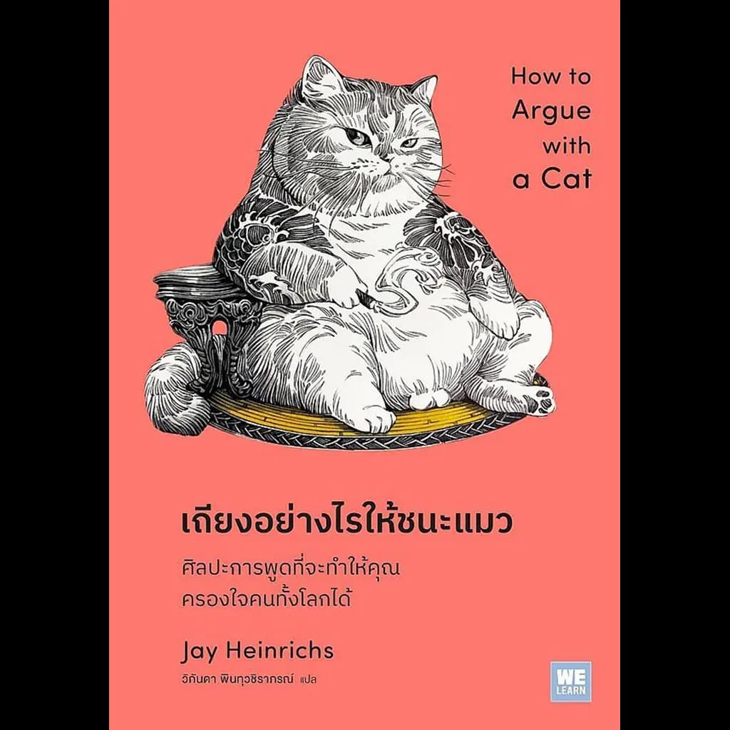 ปกหนังสือ เถียงอย่างไรให้ชนะแมว
