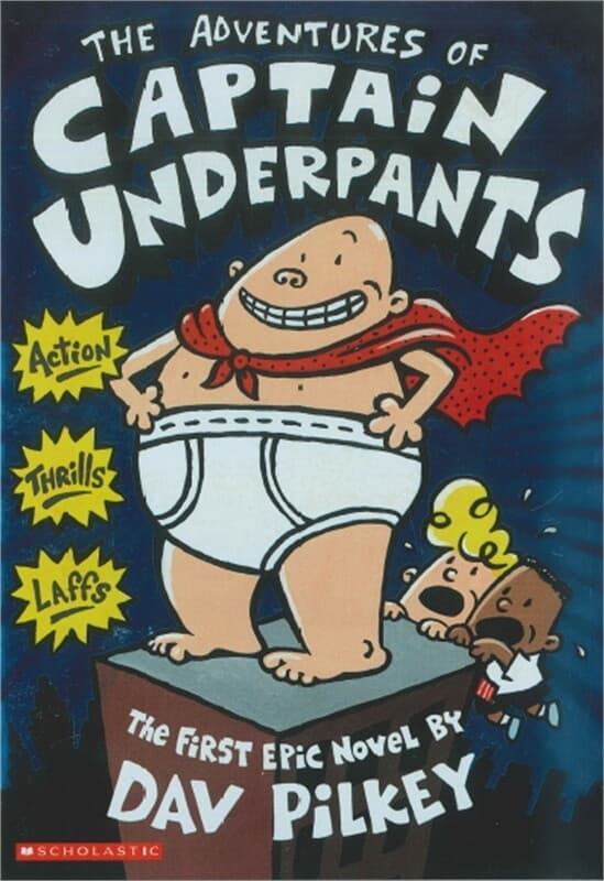 ปกหนังสือ The Adventures of Captain Underpants