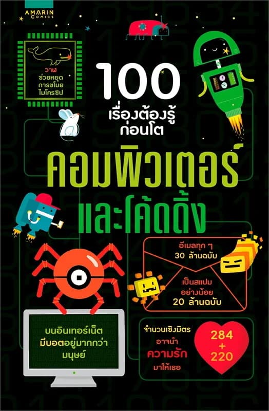 ปกหนังสือ 100 เรื่องต้องรู้ก่อนโต คอมพิวเตอร์และโค้ดดิ้ง