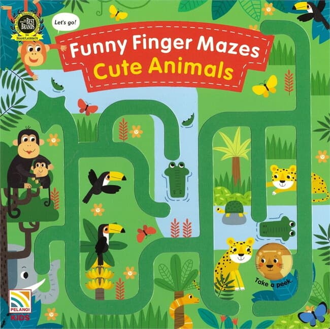ปกหนังสือ Funny Finger Mazes - Cute Animals
