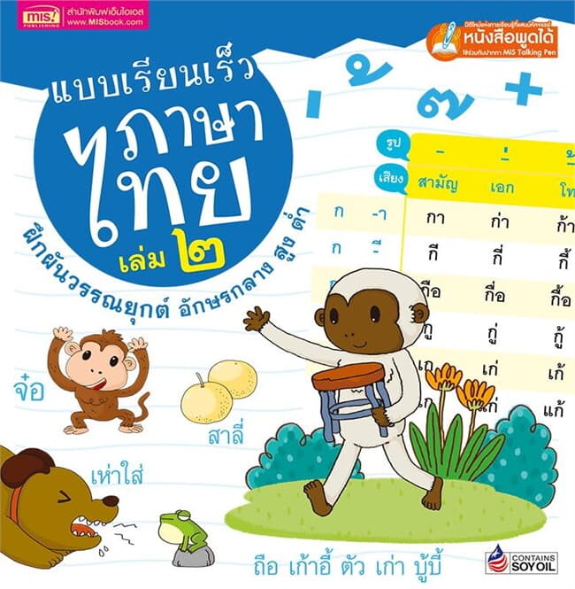 ปกหนังสือ แบบเรียนเร็วภาษาไทย เล่ม ๒ : ฝึกผันวรรณยุกต์ อักษรกลาง สูง ต่ำ