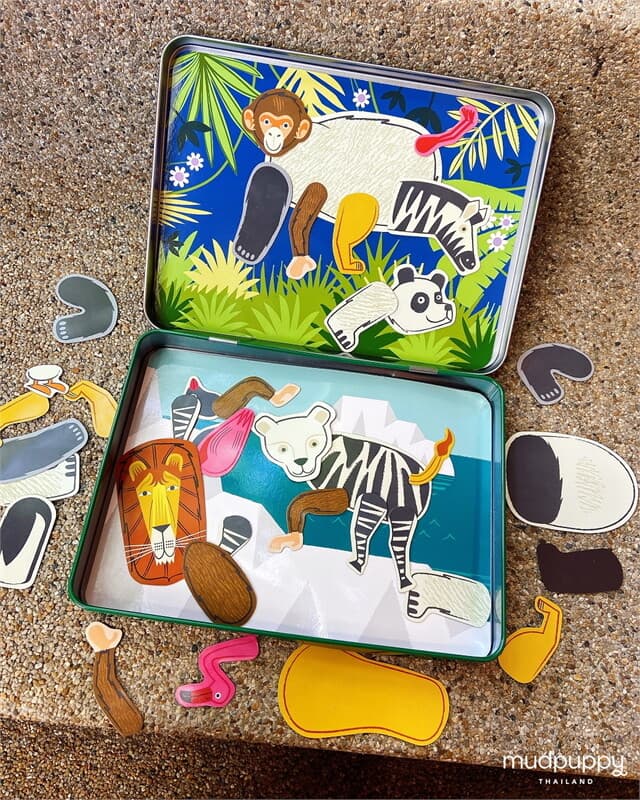 ปกหนังสือ MUDPUPPY MIXED-UP ZOO MAGNETIC BUILD-IT