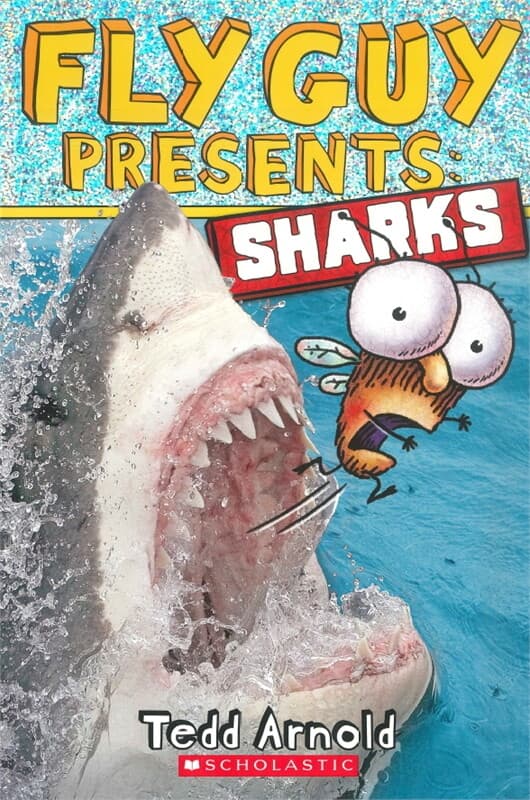 ปกหนังสือ FLY GUY PRESENTS: SHARKS