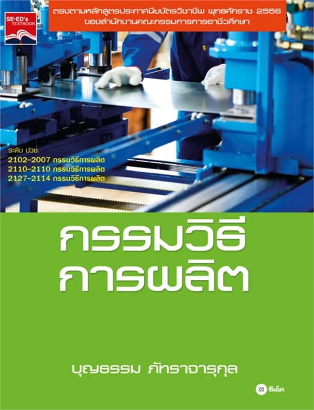 ปกหนังสือ กรรมวิธีการผลิต