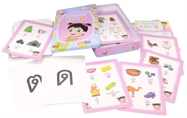 ปกหนังสือ บัตรภาพ JUMBO พยัญชนะ ก-ฮ (ไทย-อังกฤษ-จีน)