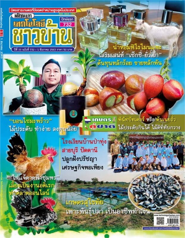 ปกหนังสือ เทคโนโลยีชาวบ้าน ฉบับที่ 732 ปักษ์แรก ธันวาคม 2563