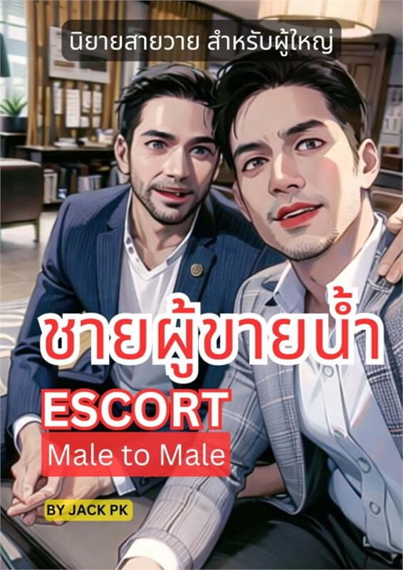 ปกหนังสือ ผู้ชายขายน้ำ Escort Male to Male