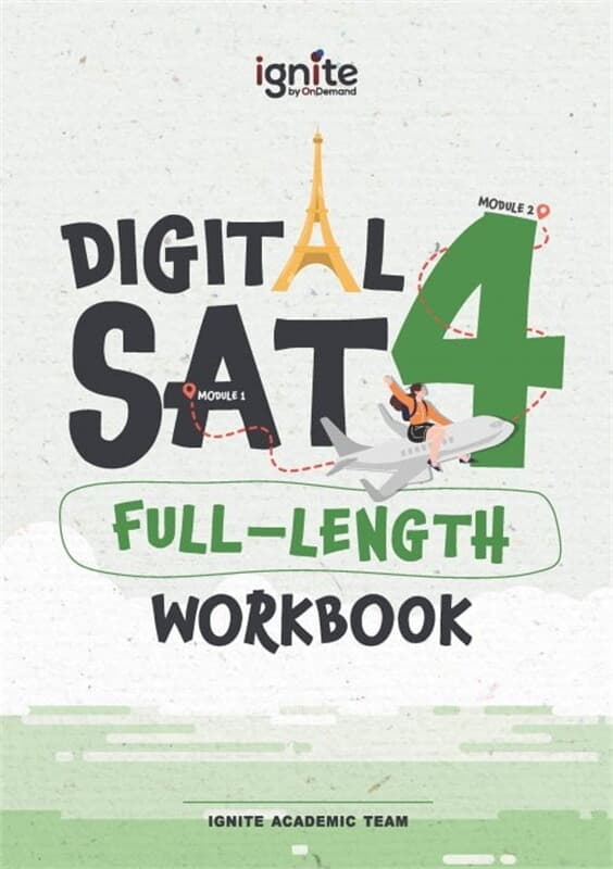 ปกหนังสือ Digital SAT 4 Full-length Workbook