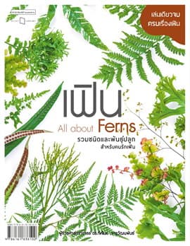 ปกหนังสือ เฟิน All About Ferns รวมชนิดและพันธุ์สำหรับคนรักเฟิน