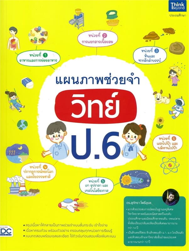 ปกหนังสือ แผนภาพช่วยจำ วิทย์ ป.6