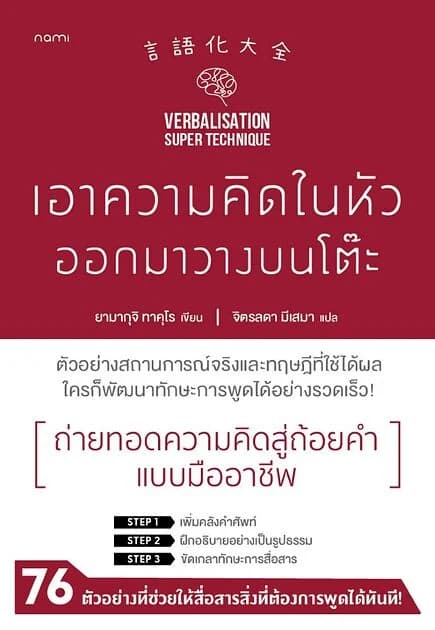 ปกหนังสือ เอาความคิดในหัวออกมาวางบนโต๊ะ