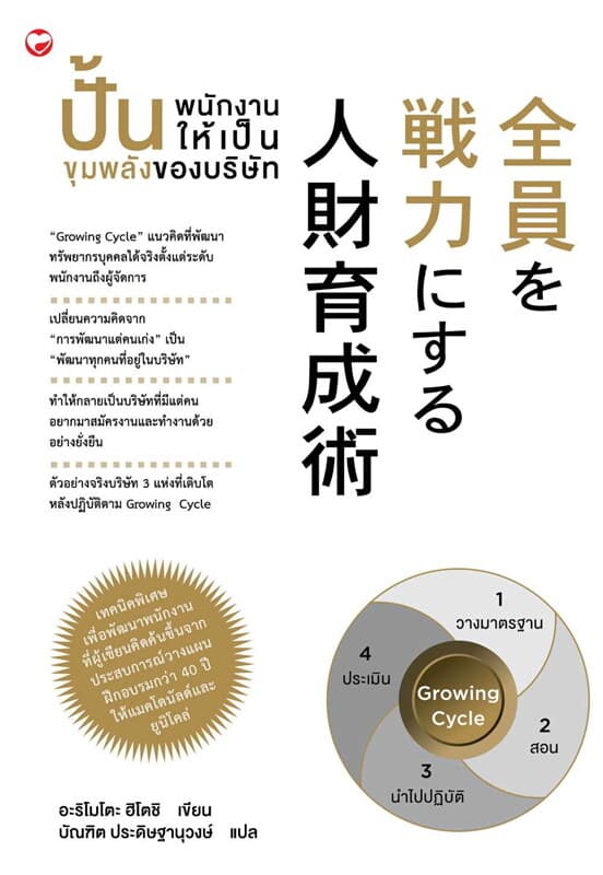 ปกหนังสือ ปั้นพนักงานให้เป็นขุมพลังของบริษัท