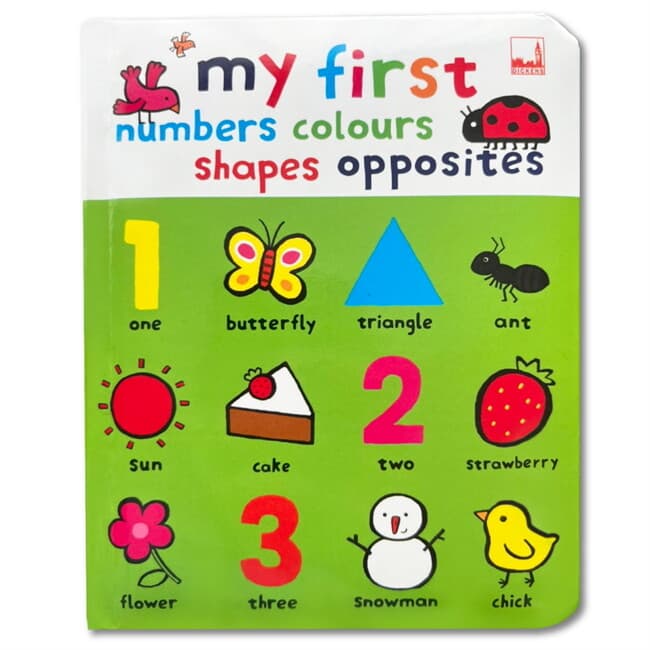 ปกหนังสือ MY FIRST NUMBERS COLOURS SHAPES