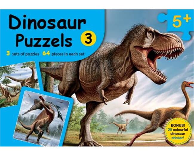 ปกหนังสือ Dinosour Puzzles 3 PLI